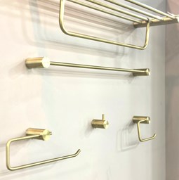 Show products in category Gold circular bathroom accessories set Picture for category Gold circular bathroom accessories set